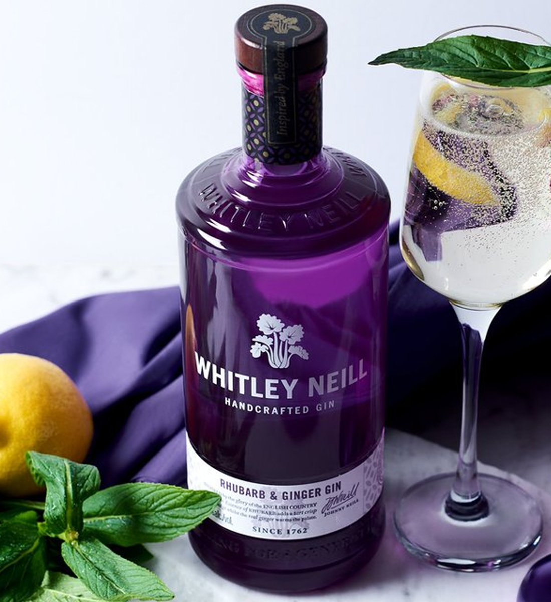 Whitley Neill Rhubarb & Ginger Gin 1L