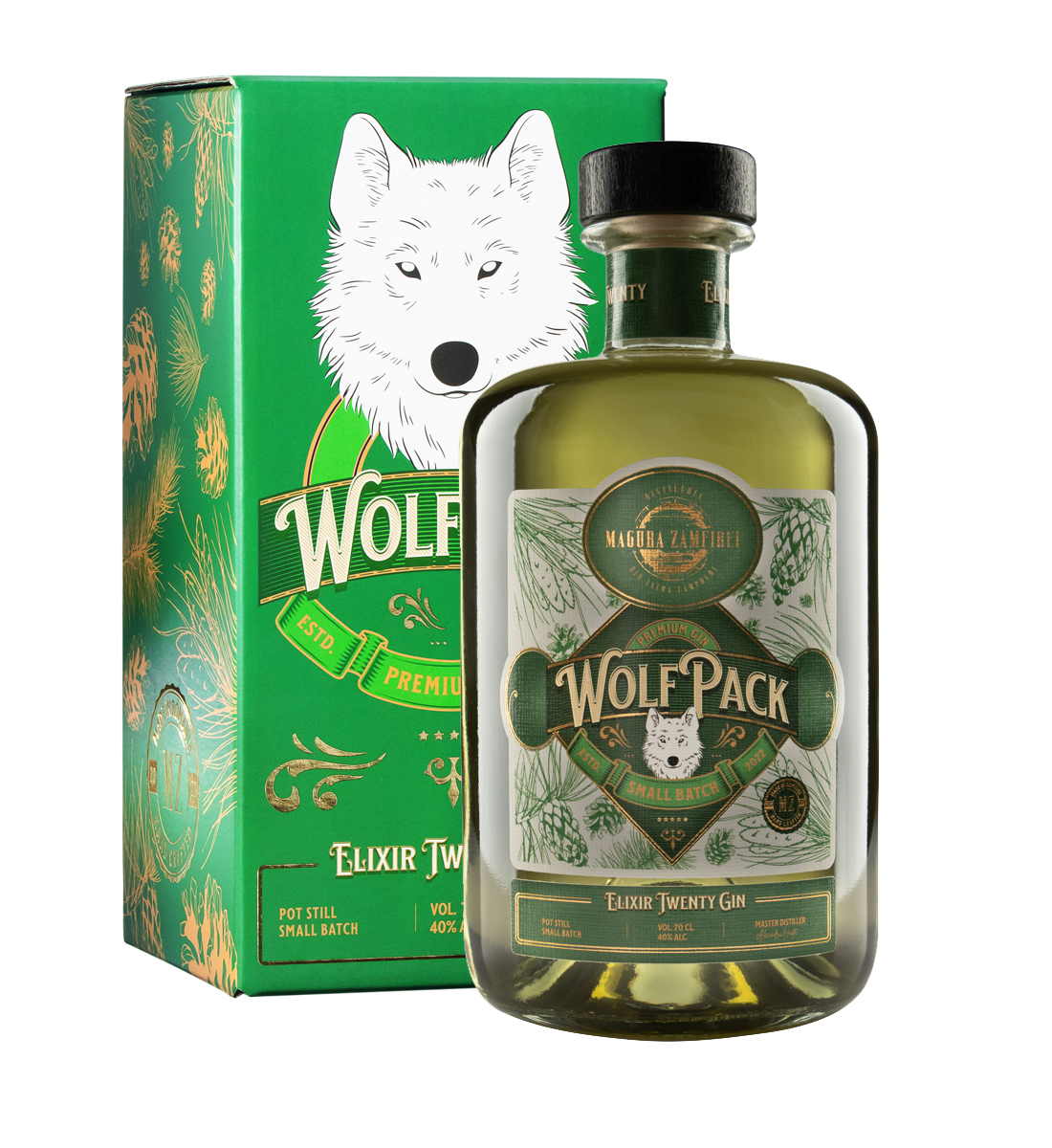 Magura Zamfirei Wolfpack Small Batch Elixir Twenty Gin Cutie 0.7L