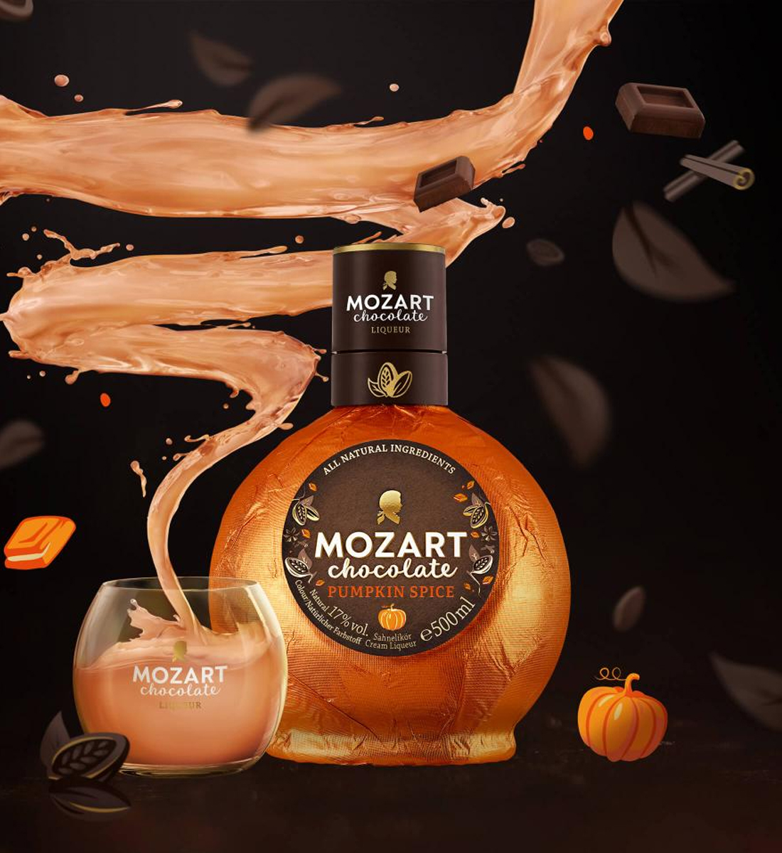 Mozart Pumpkin Spice Chocolate Cream Lichior 0.5L Mozart 