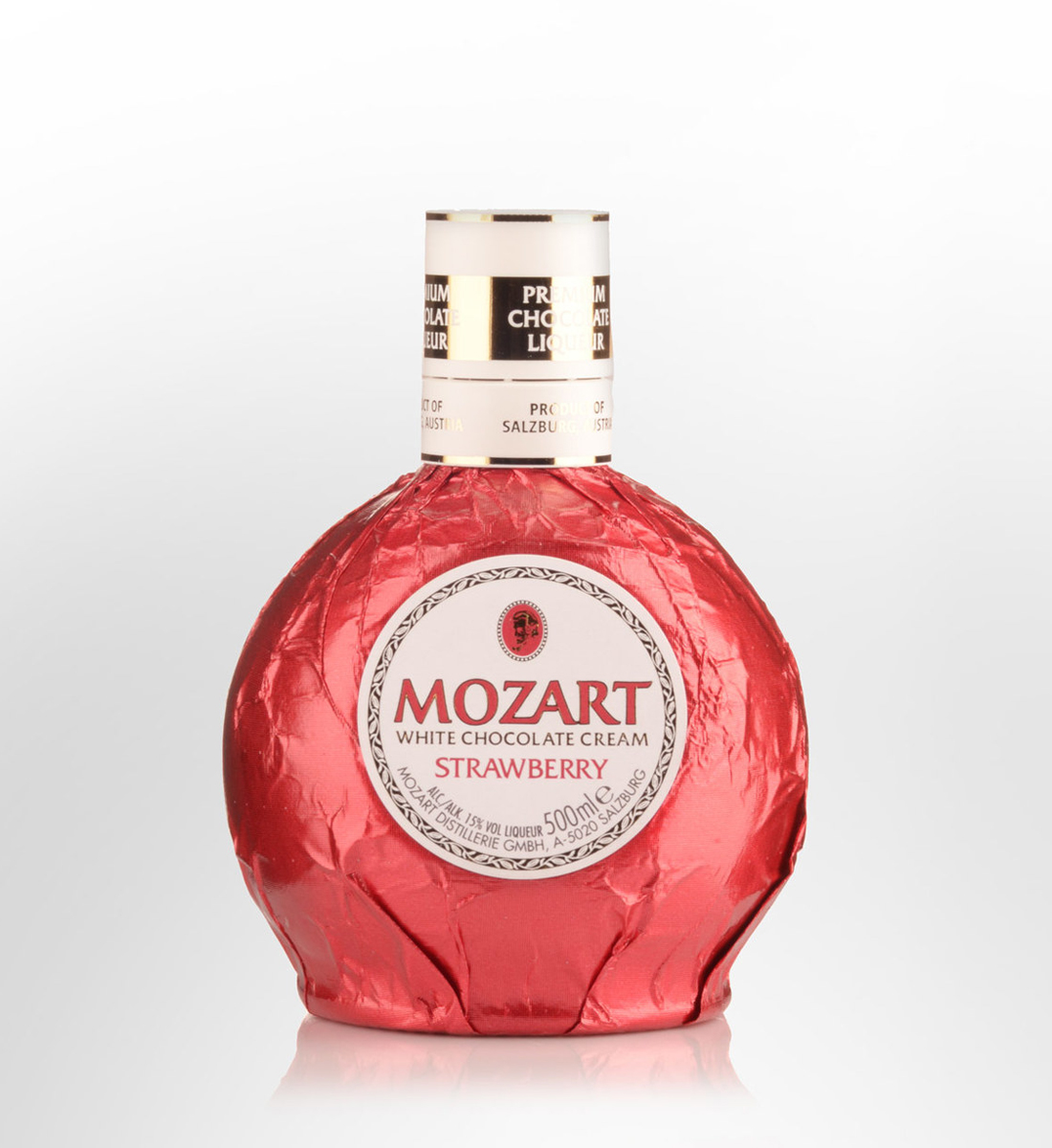 Mozart Strawberry White Chocolate Cream Lichior 0.5L Mozart 