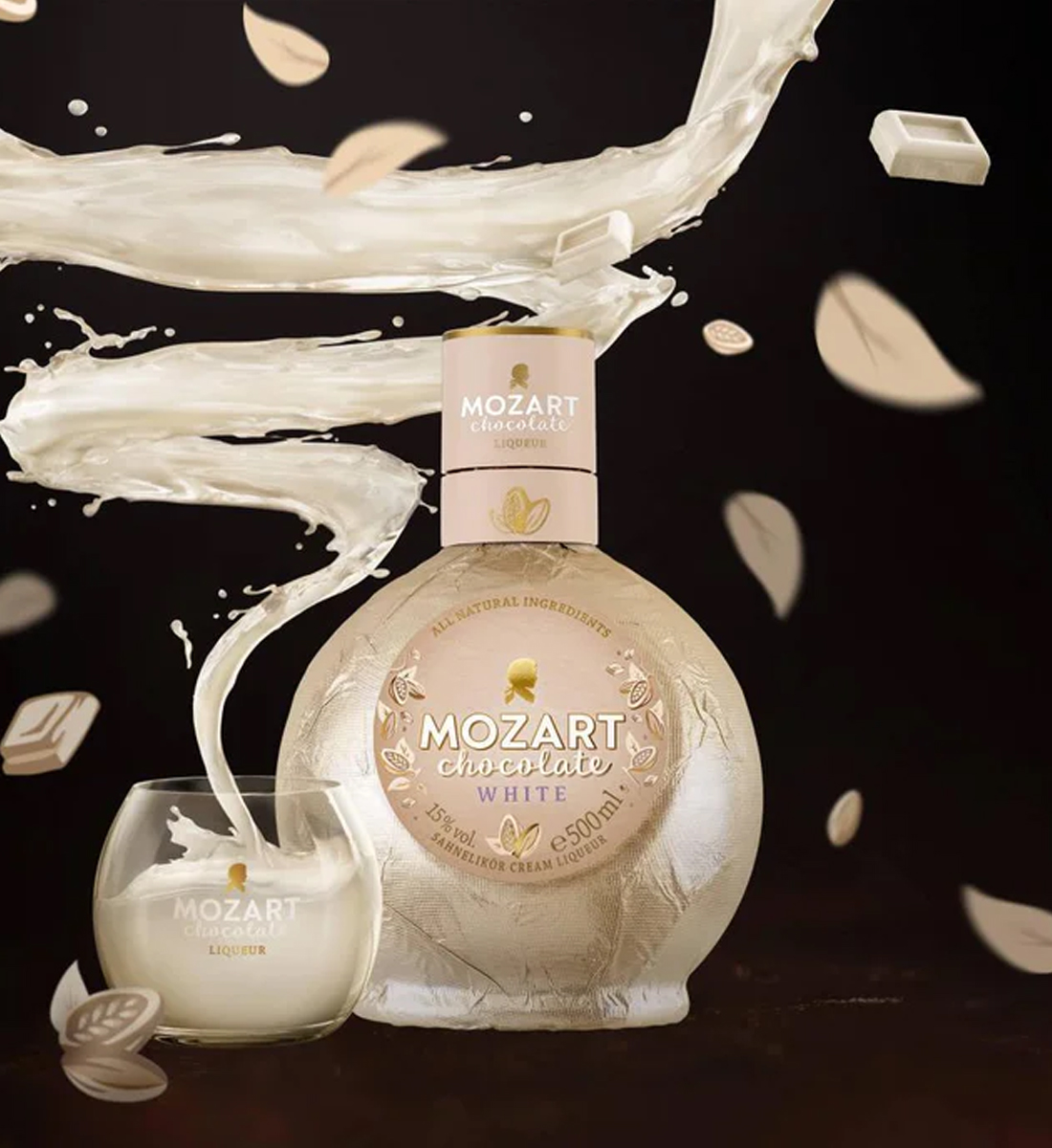 Mozart White Chocolate Vanilla Cream Lichior 0.5L Mozart 