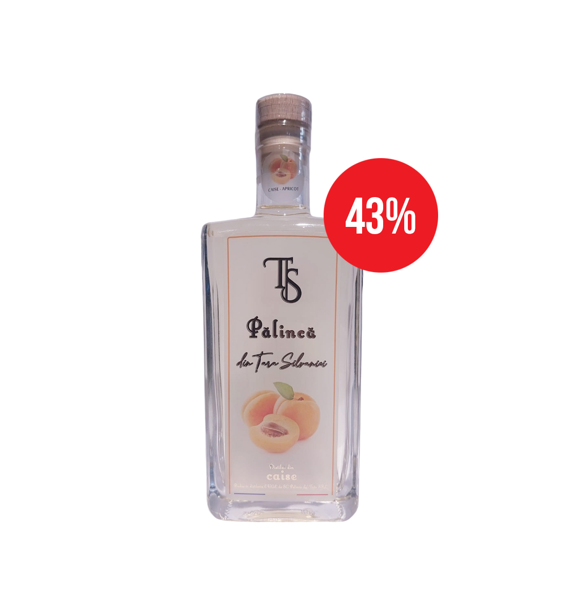 Palinca de Caise din Tara Silvaniei 0.35L -