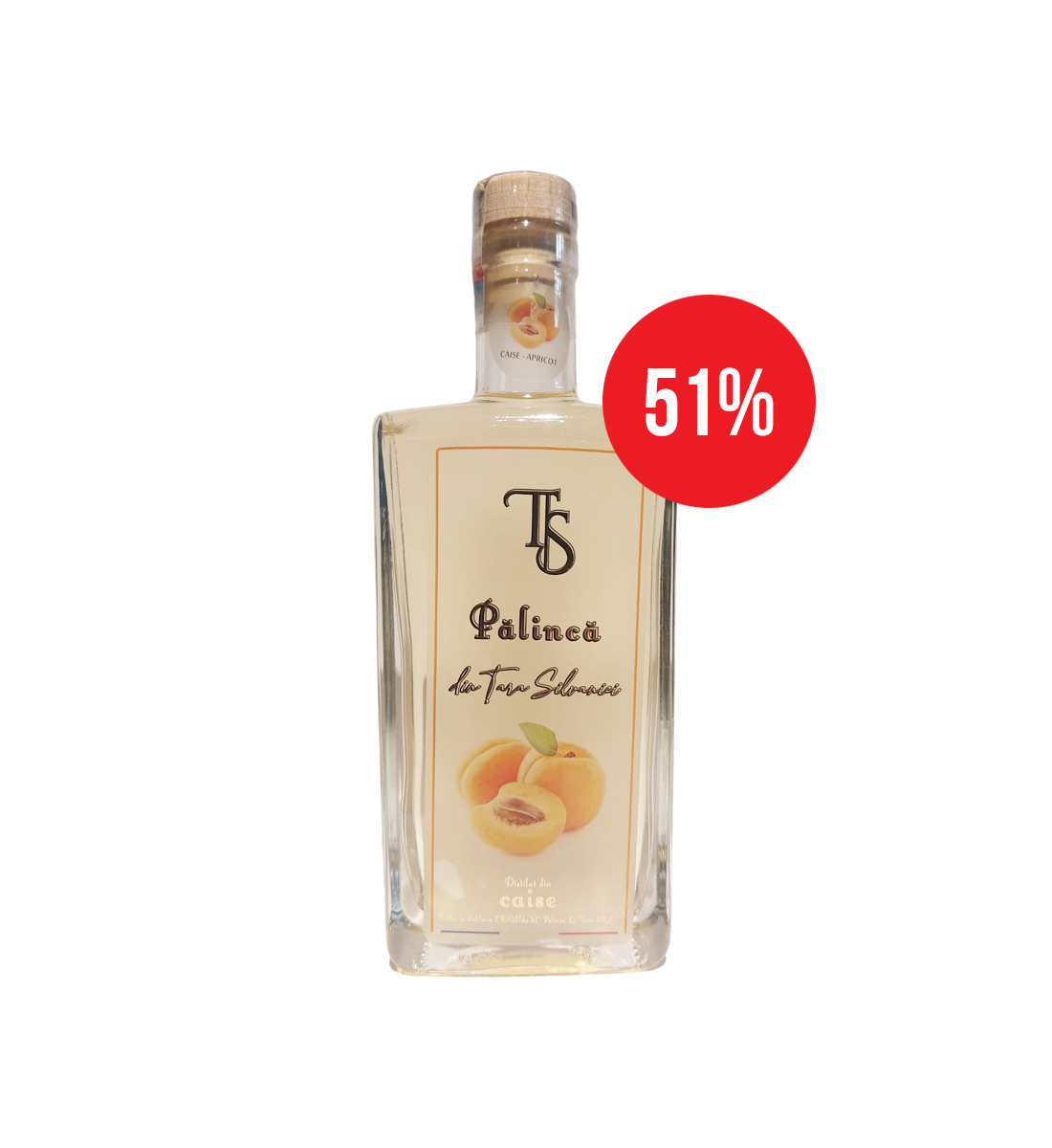 Palinca de Caise din Tara Silvaniei 0.35L -