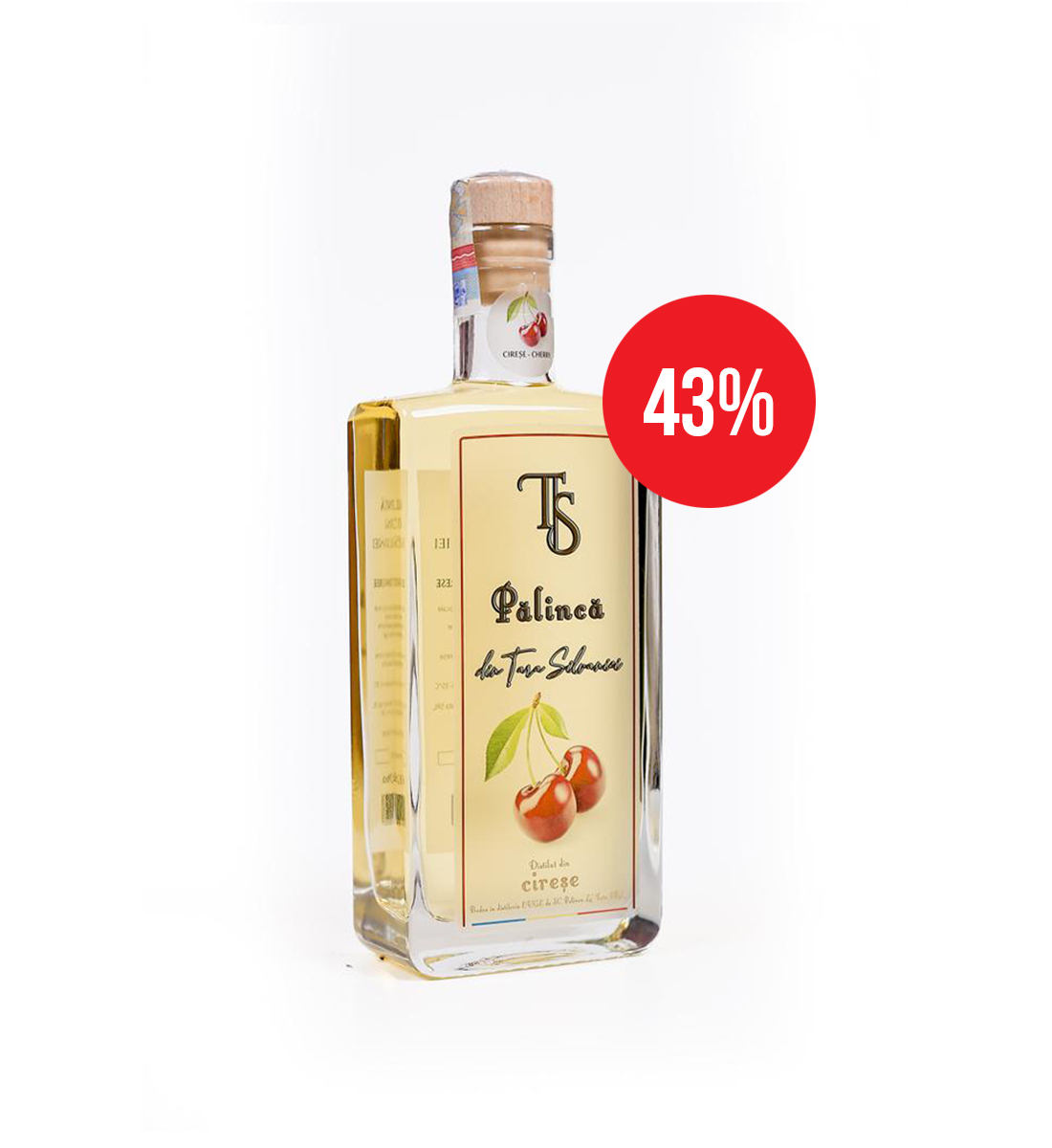 Palinca de Cirese din Tara Silvaniei 0.35L