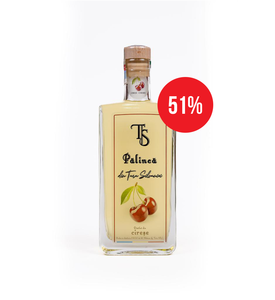 Palinca de Cirese din Tara Silvaniei 0.35L