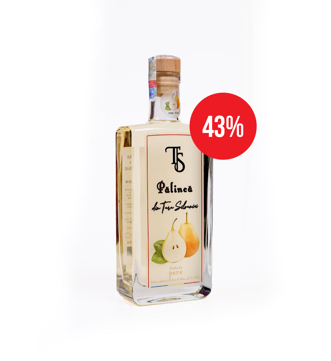 Palinca de Pere din Tara Silvaniei 0.35L