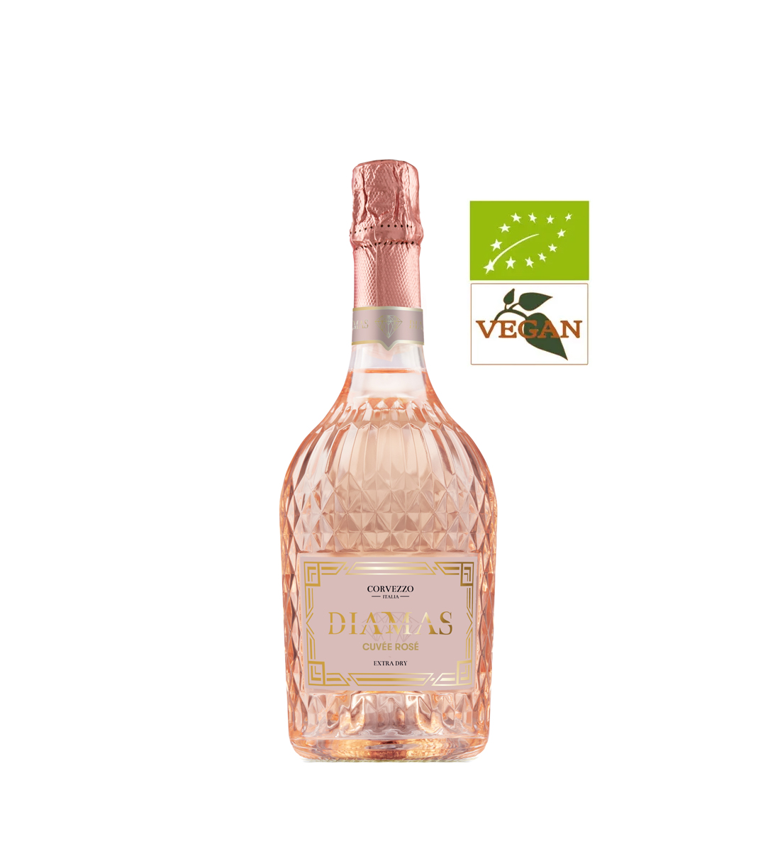 Corvezzo Diamas Cuvee Rose Extra Dry Organic 0.75L