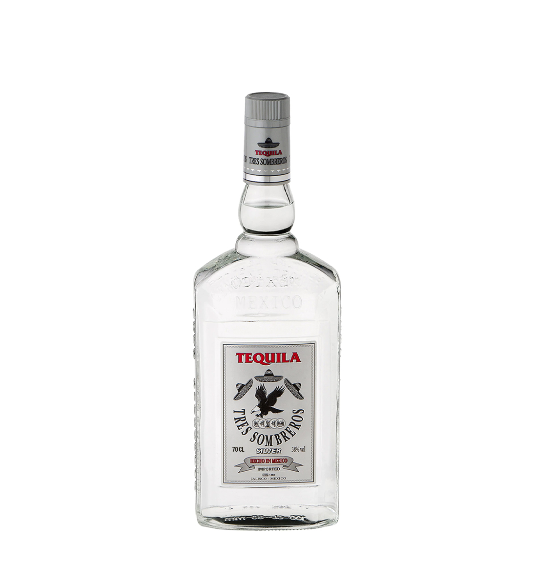 Tequila Tres Sombreros Silver 0.7L 0.7L