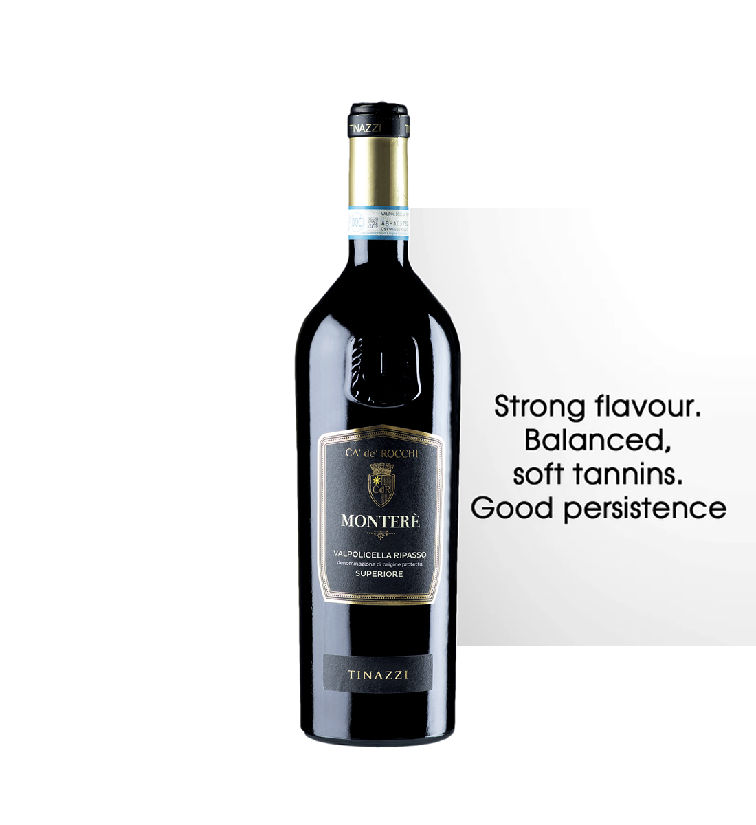 Tinazzi Montere Ca de Rocchi Valpolicella Ripasso Superiore - Vin Rosu Sec - Italia - 0.75L