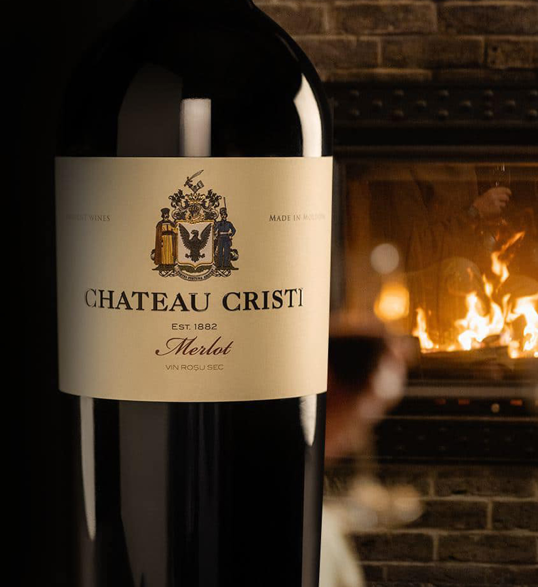 Chateau Cristi Merlot - Vin Rosu Sec - Republica Moldova - 0.75L