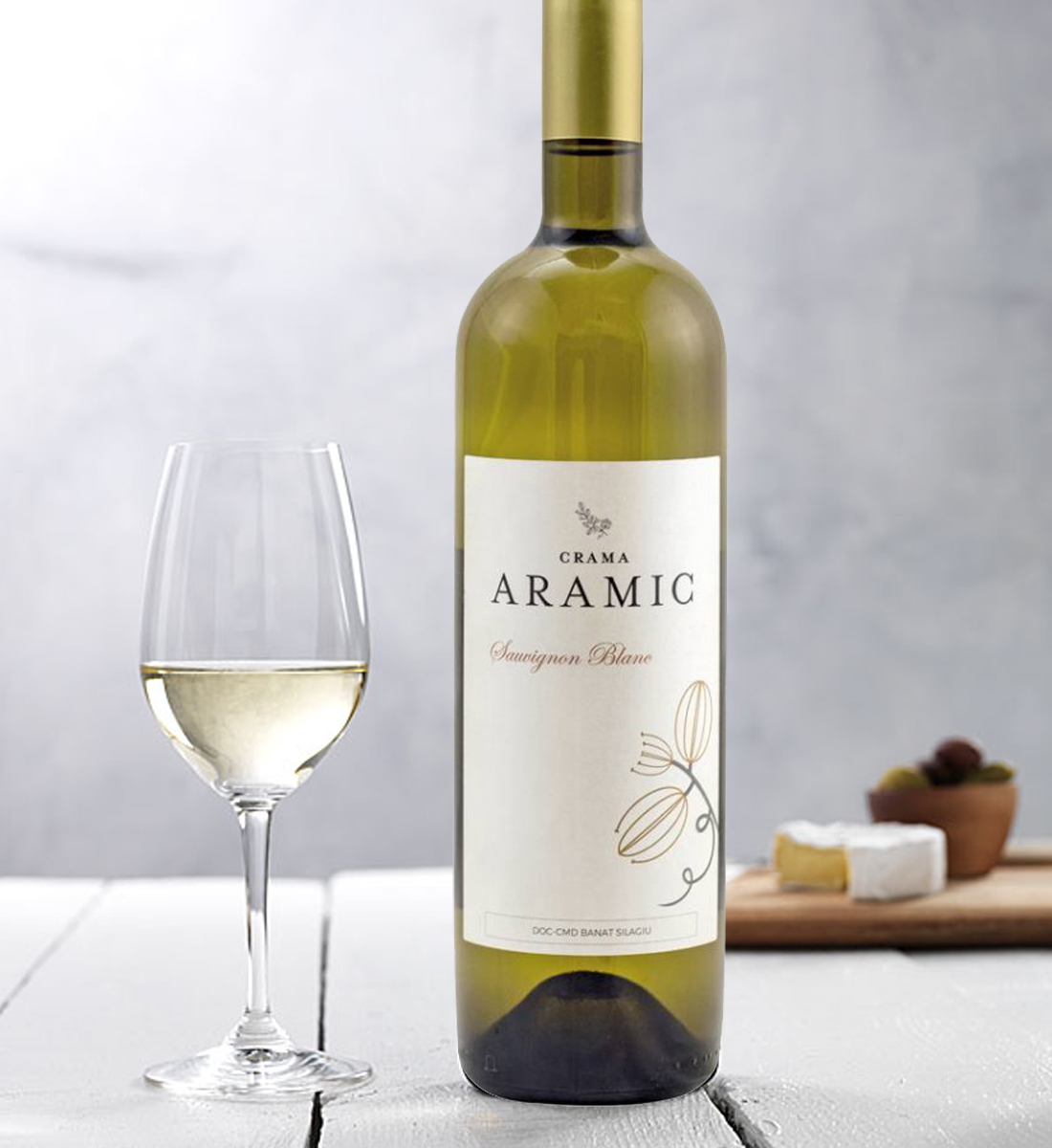 Aramic Sauvignon Blanc - Vin Alb Sec - Romania - 0.75L