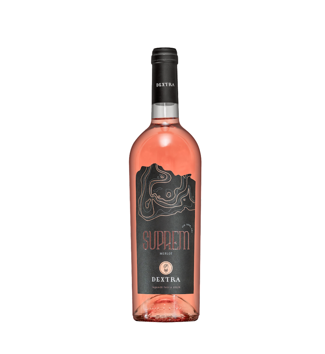 Dextra Suprem Merlot - Vin Rose Sec - Romania - 0.75L