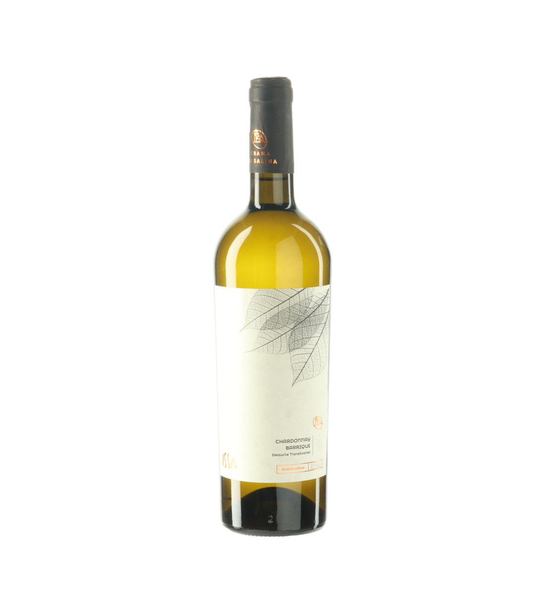 Issa Chardonnay Barrique - Editie Limitata - Vin Alb Sec - Romania - 0.75L Crama La Salina 