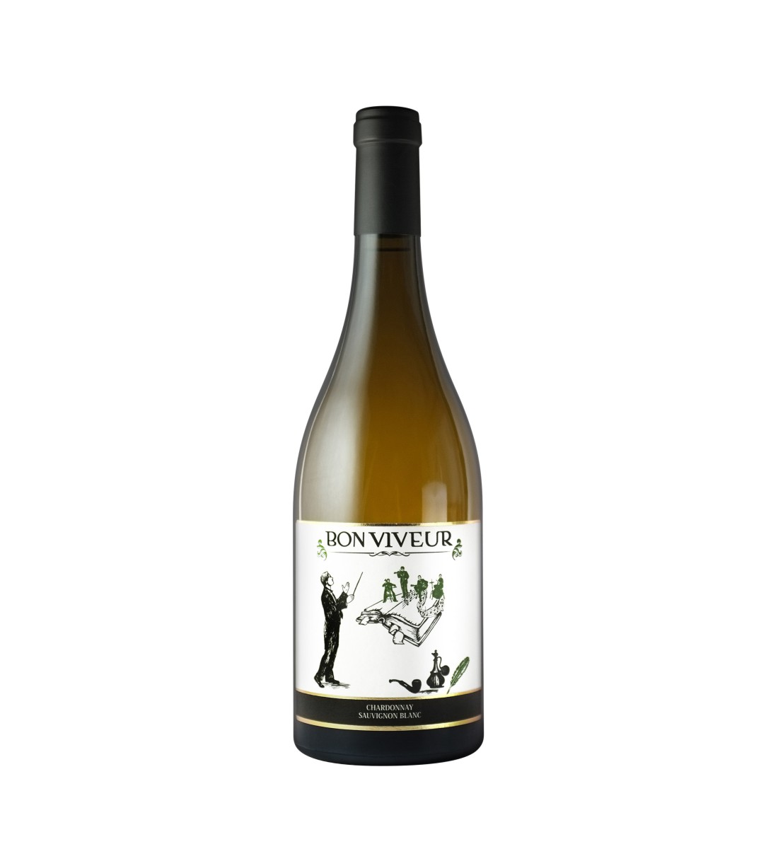 Licorna Bon Viveur Chardonnay & Sauvignon Blanc - Vin Sec Alb - Romania - 0.75L