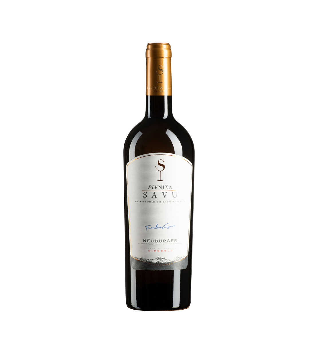 Pivnita Savu Neuburger Aiud Ciumbrud DOC CMD - Vin Alb Demisec - Romania - 0.75L