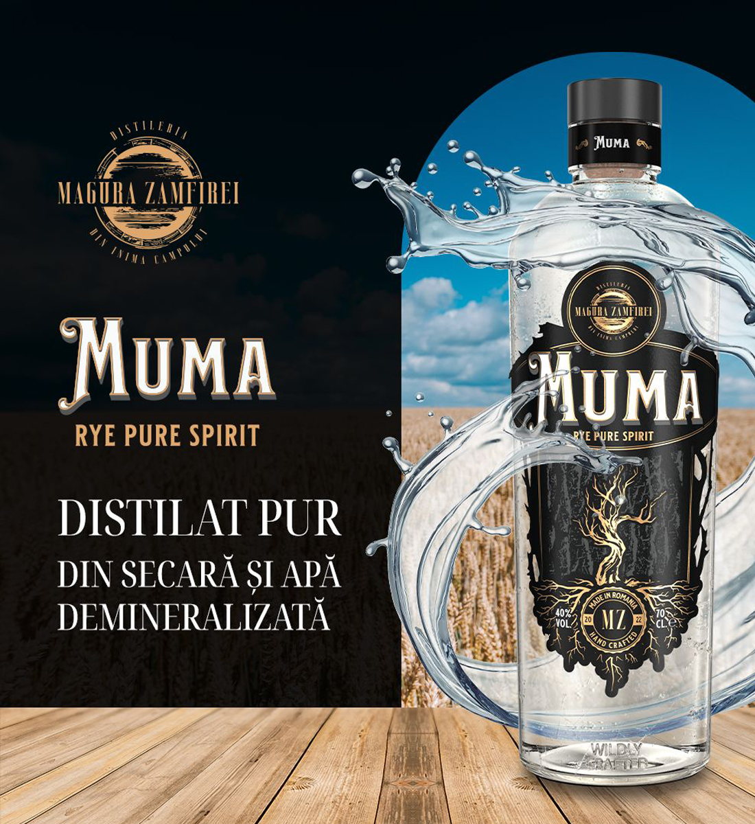 Magura Zamfirei Muma Rye Pure Spirit 0.7L