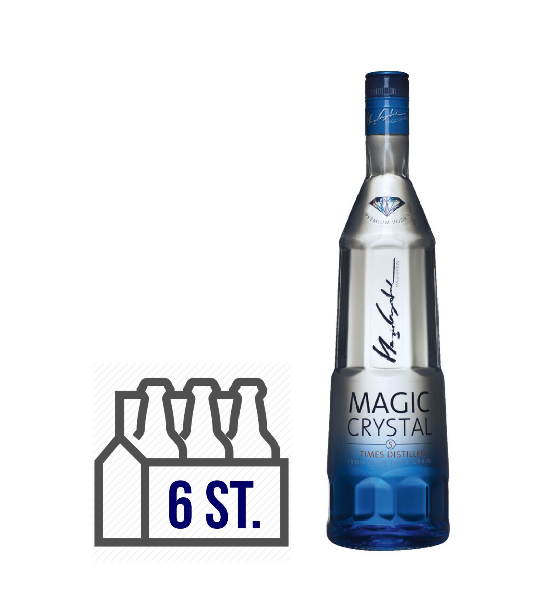 Magic Crystal Premium Vodka BAX 6 st. x 0.7L 0.7L