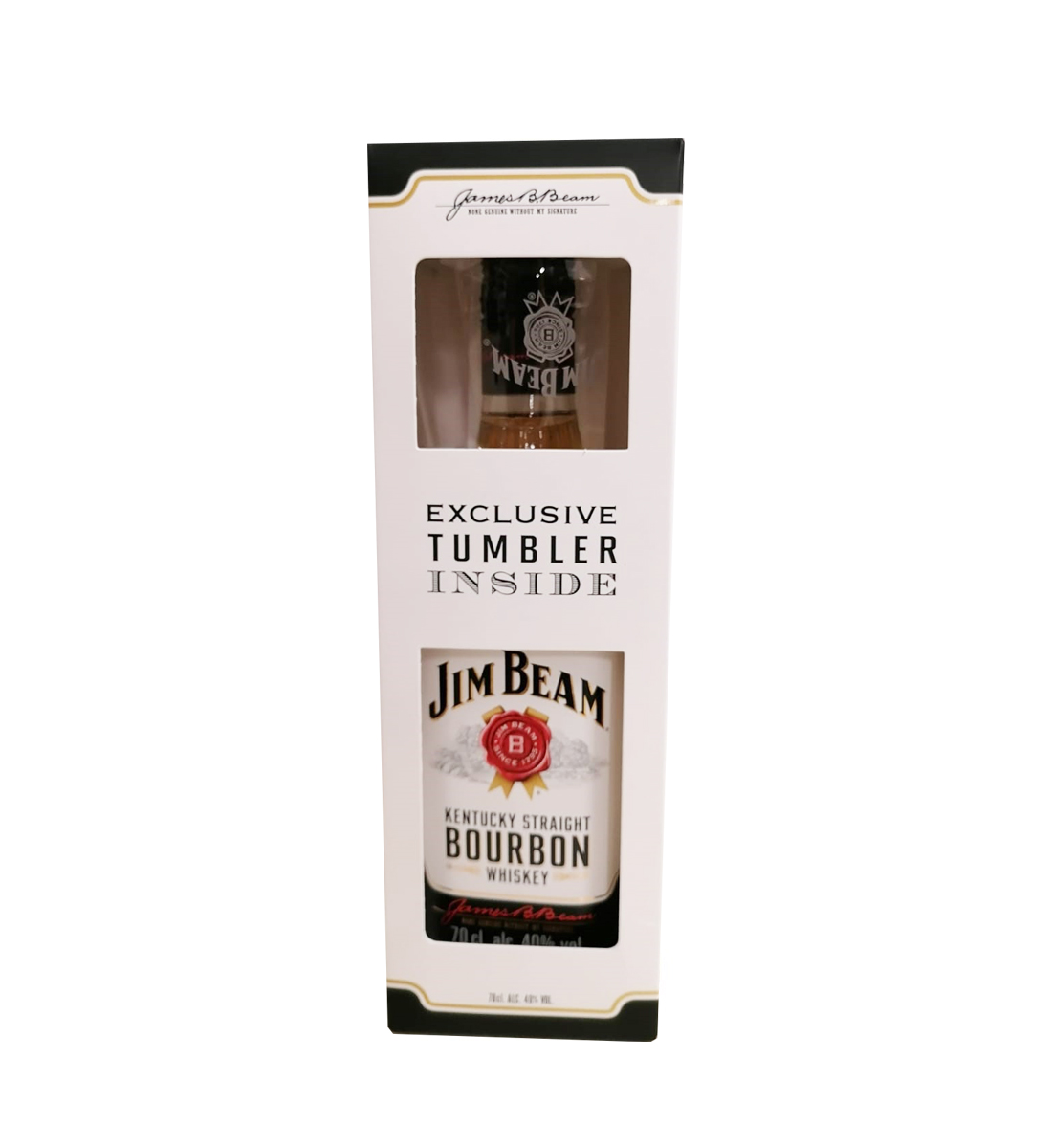 Jim Beam White Whiskey Gift Set 0.7L 0.7L
