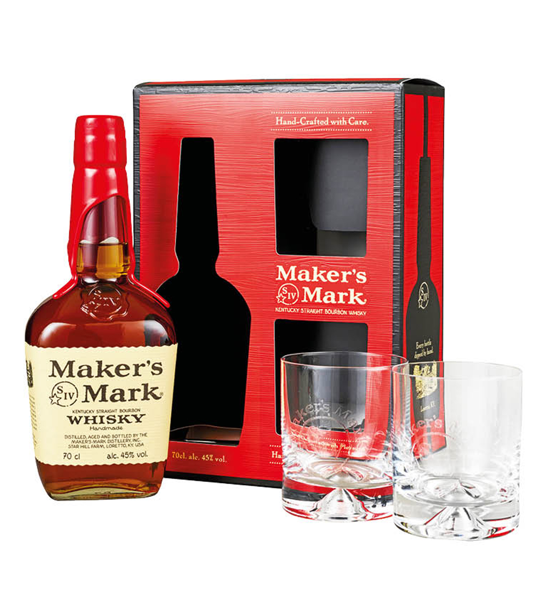 Maker’s Mark Whiskey Gift Set 0.7L 0.7L