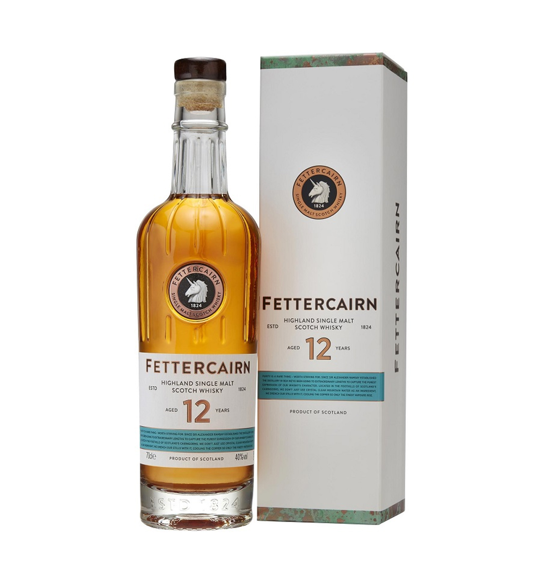 Fettercairn 12 ani Highland Single Malt Scotch Whisky 0.7L