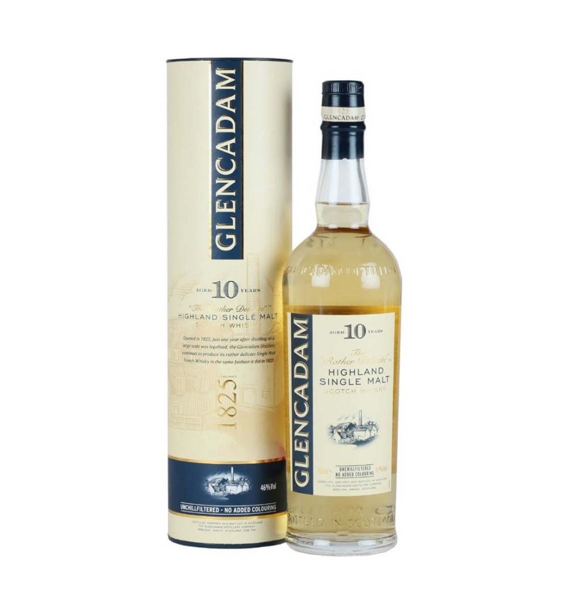 Glencadam 10 ani Highland Single Malt Scotch Whisky 1L