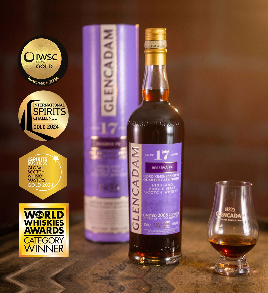 Glencadam 17 ani Reserva PX Sherry Quarter Cask Finish Limited 2006 Edition Whisky 0.7L Glencadam 