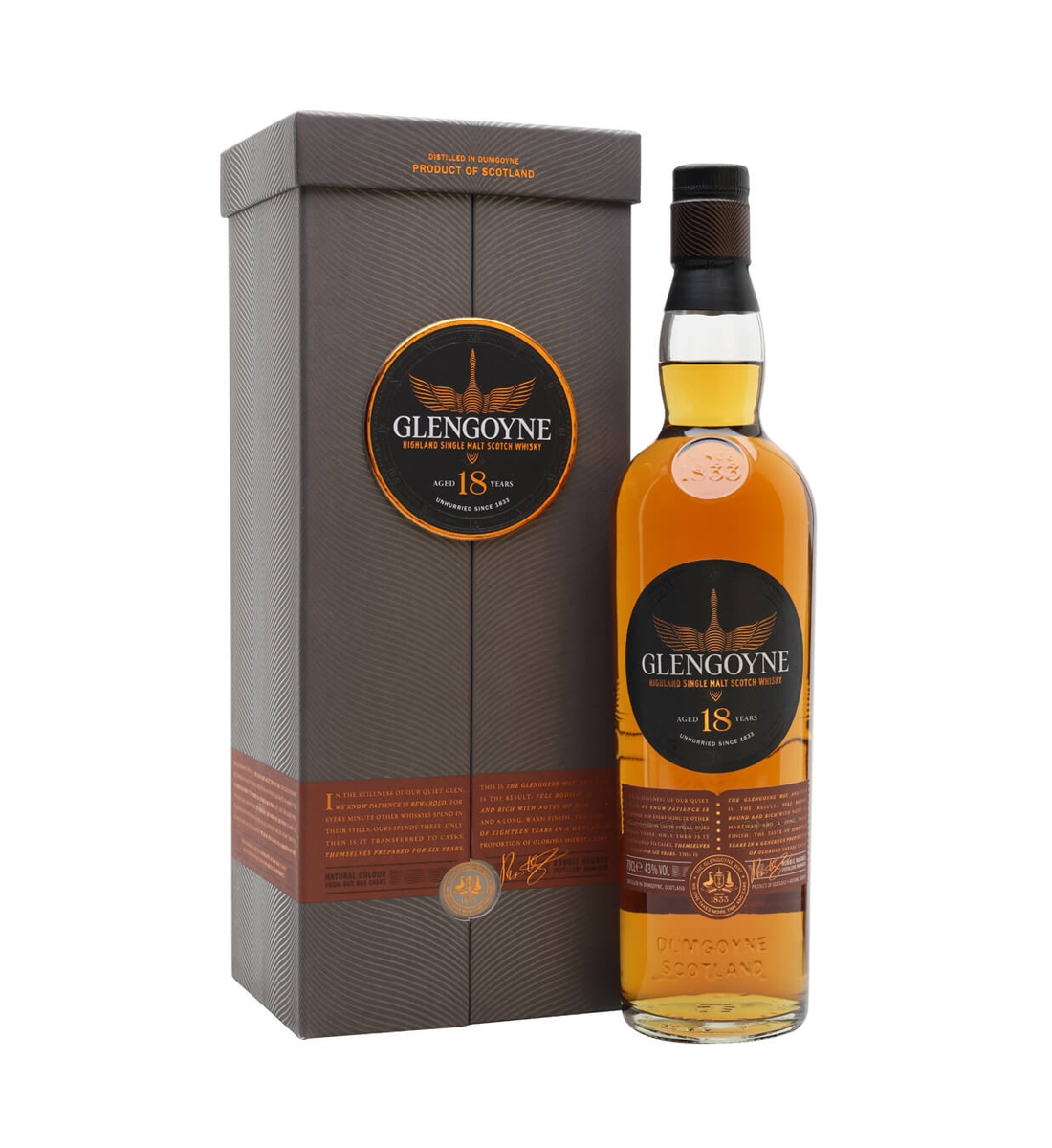 Glengoyne 18 ani Highland Single Malt Scotch Whisky 0.7L