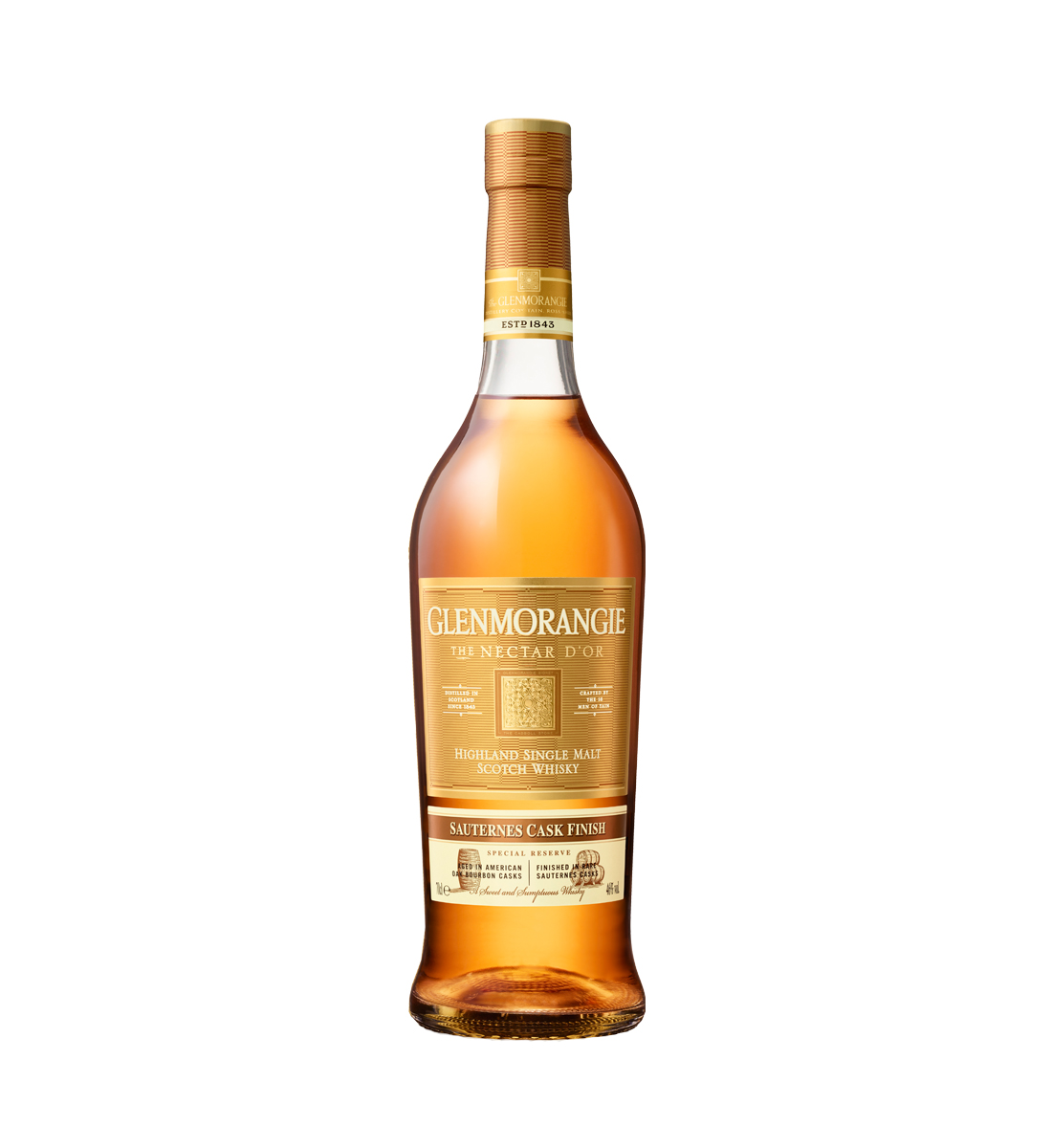 Glenmorangie The Nectar d'Or Sauternes Cask Finish Highland Single Malt Scotch Whisky 0.7L