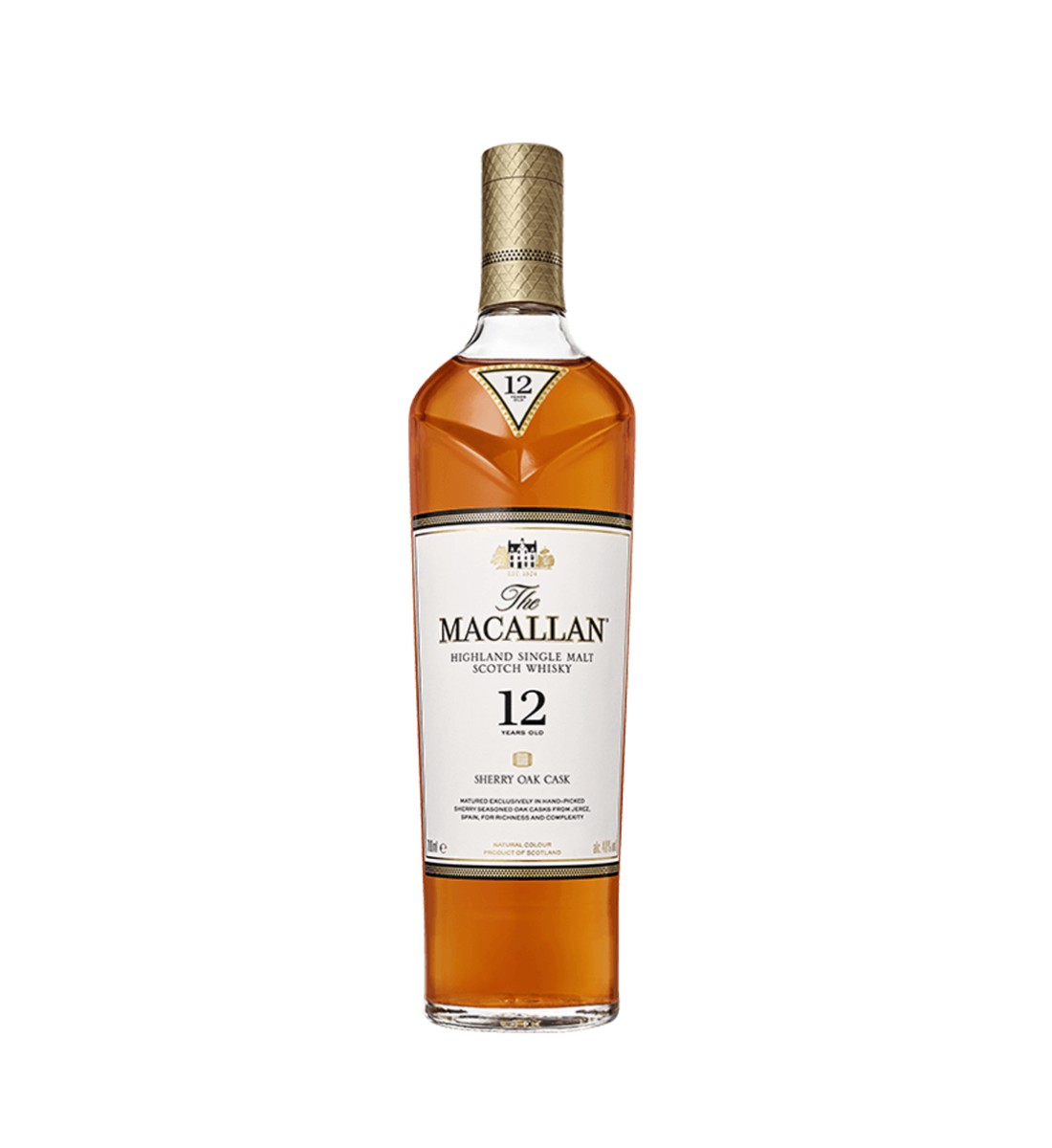 The Macallan Sherry Oak 12 ani Highland Single Malt Scotch Whisky 0.7L