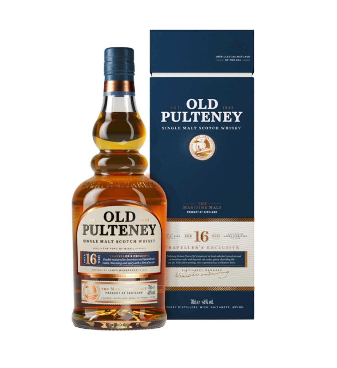 Old Pulteney 16 ani Highland Single Malt Scotch Whisky 0.7L