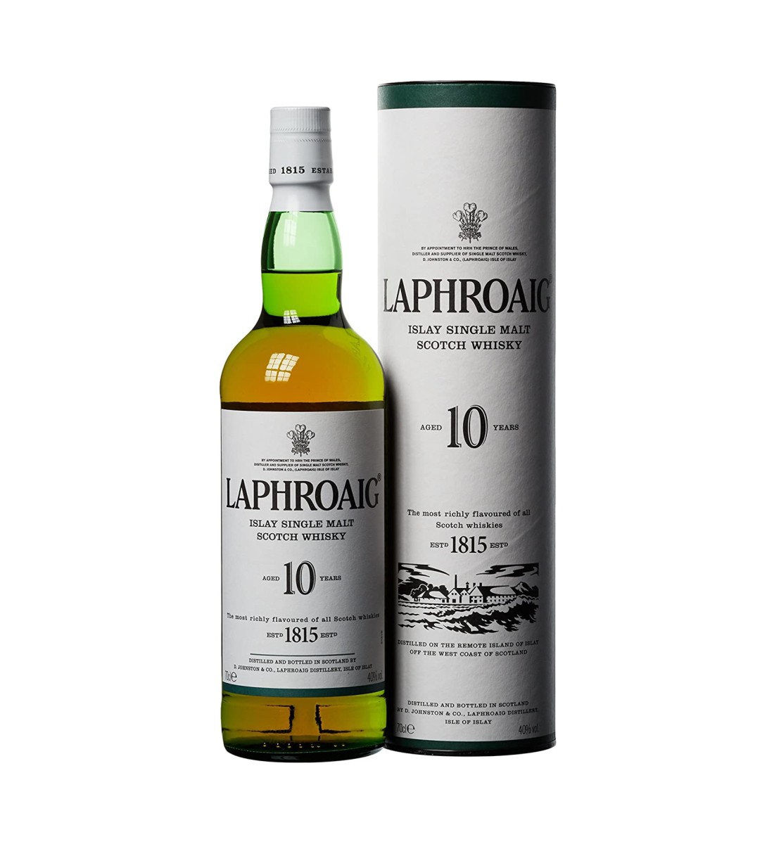 Laphroaig 10 ani Islay Single Malt Scotch Whisky 0.7L