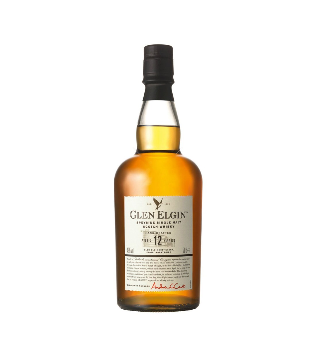 Glen Elgin Hidden Malt 12 ani Speyside Single Malt Scotch Whisky 0.7L Glen Elgin 