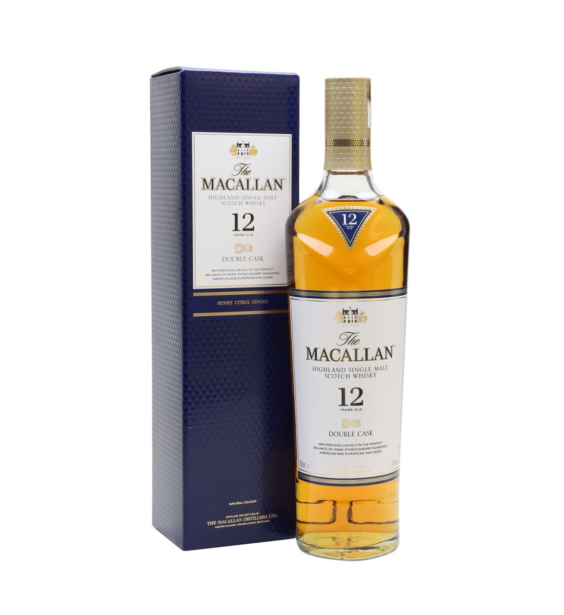 The Macallan 12 ani Double Cask Highland Single Malt Scotch Whisky 0.7L Macallan 